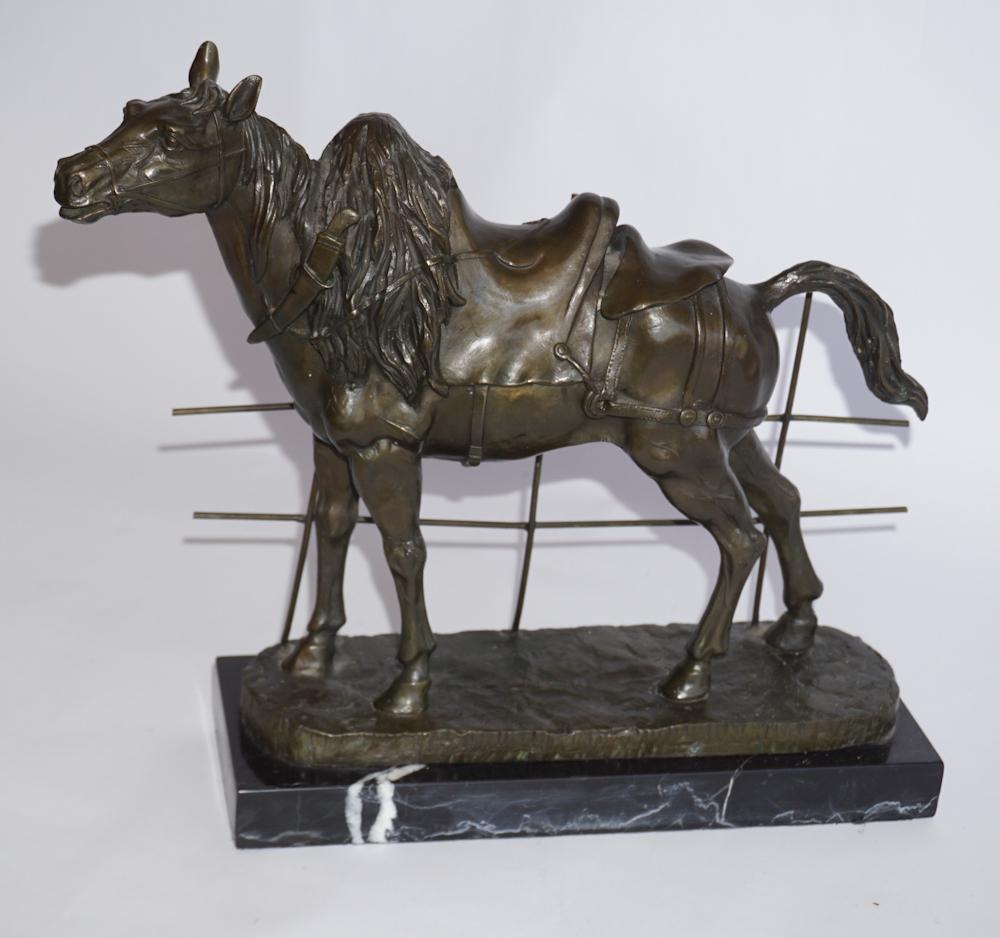 European School Bronze Figure of Horse (1 of 3)