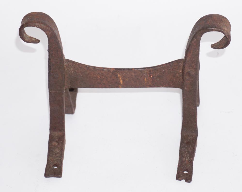 Handsome American Wrought Iron Boot Scraper (1 of 2)