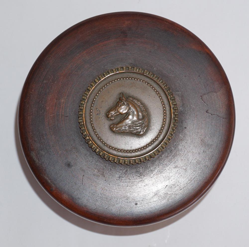 Antique British Sporting Leather and Wood Box (1 of 2)