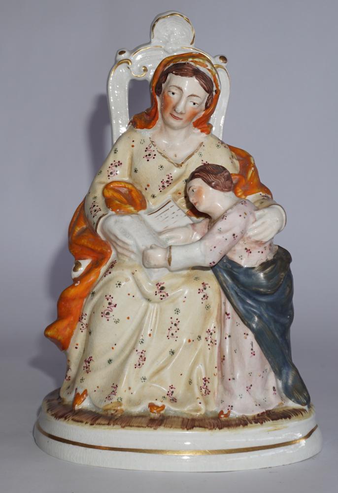 Antique Staffordshire Figural Pottery Piece (1 of 1)