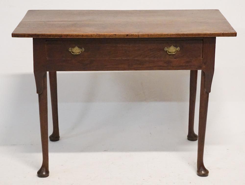 English Queen Anne Oak Server or Tavern Table (1 of 4)
