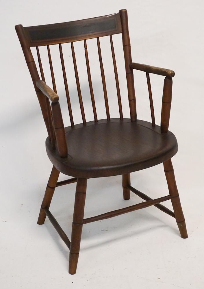 American Paint Decorated Windsor Arm Chair (1 of 2)