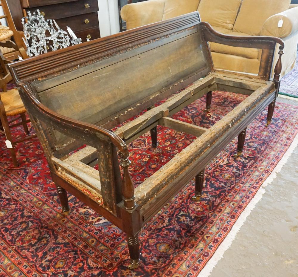 American Federal Carved Mahogany Sofa (1 of 5)