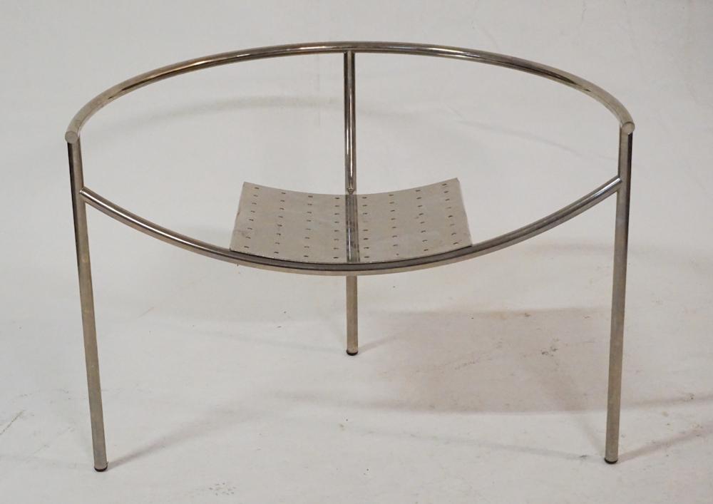 Mid Century Style Open Arm Chrome Easy Chair (1 of 2)