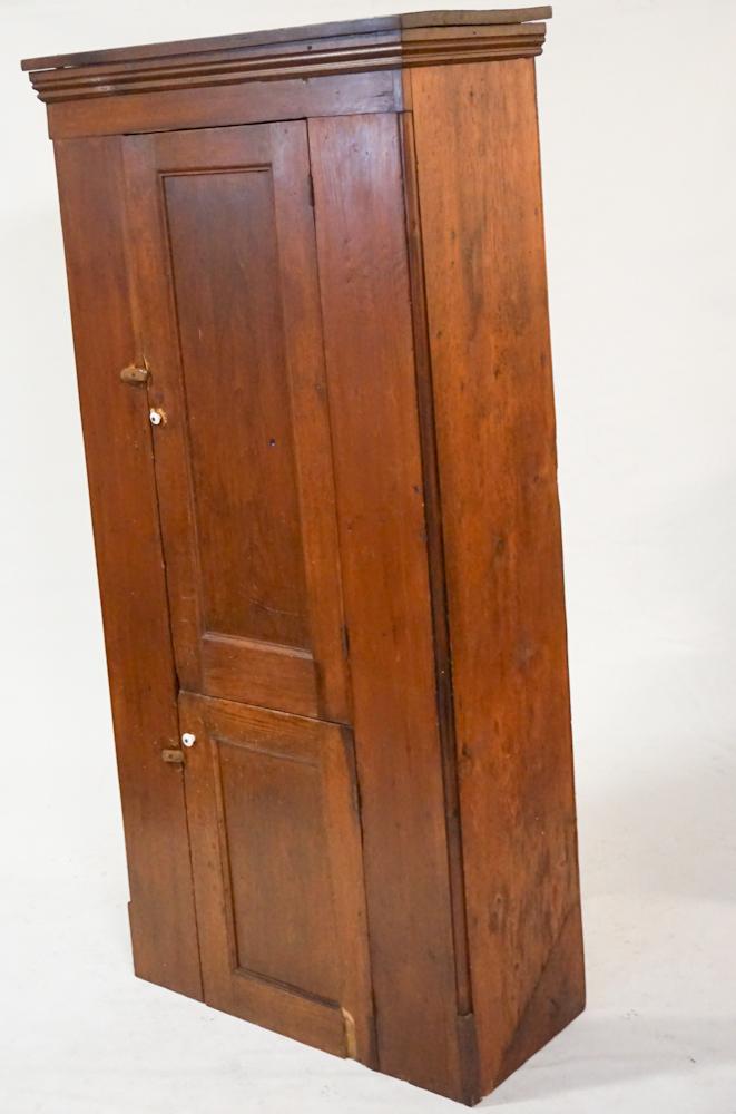 Country Hepplewhite Pine Flat Wall Cupboard (1 of 4)