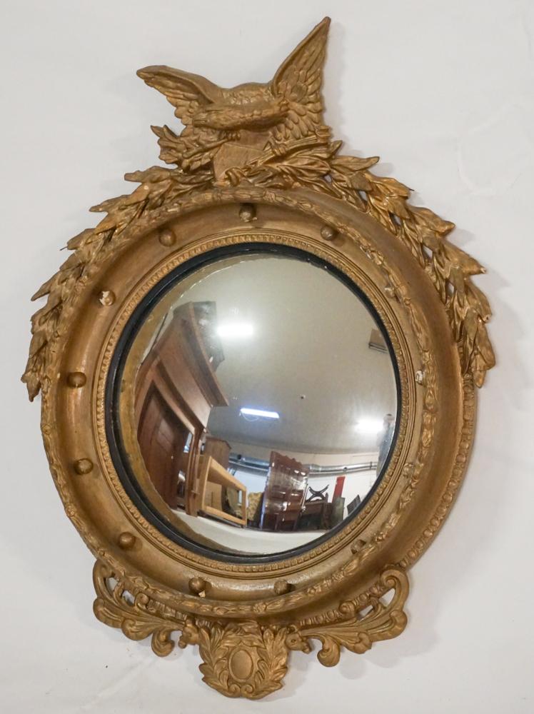 Federal Style Gilt BullsEye Mirror (1 of 3)