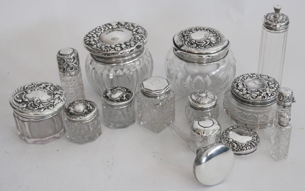 Collection Sterling Silver & Cut Glass Dresser Box (1 of 2)
