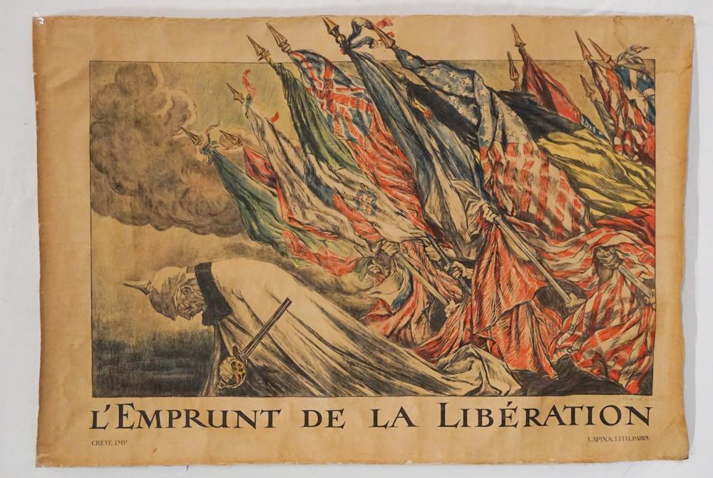 Antique French WWI Military Propaganda Poster (1 of 4)