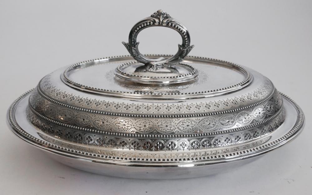 Very Fine Sheffield Plate Covered Serving Bowl (1 of 3)