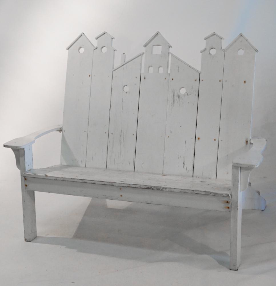 Southern Folk Art Porch Bench (1 of 3)