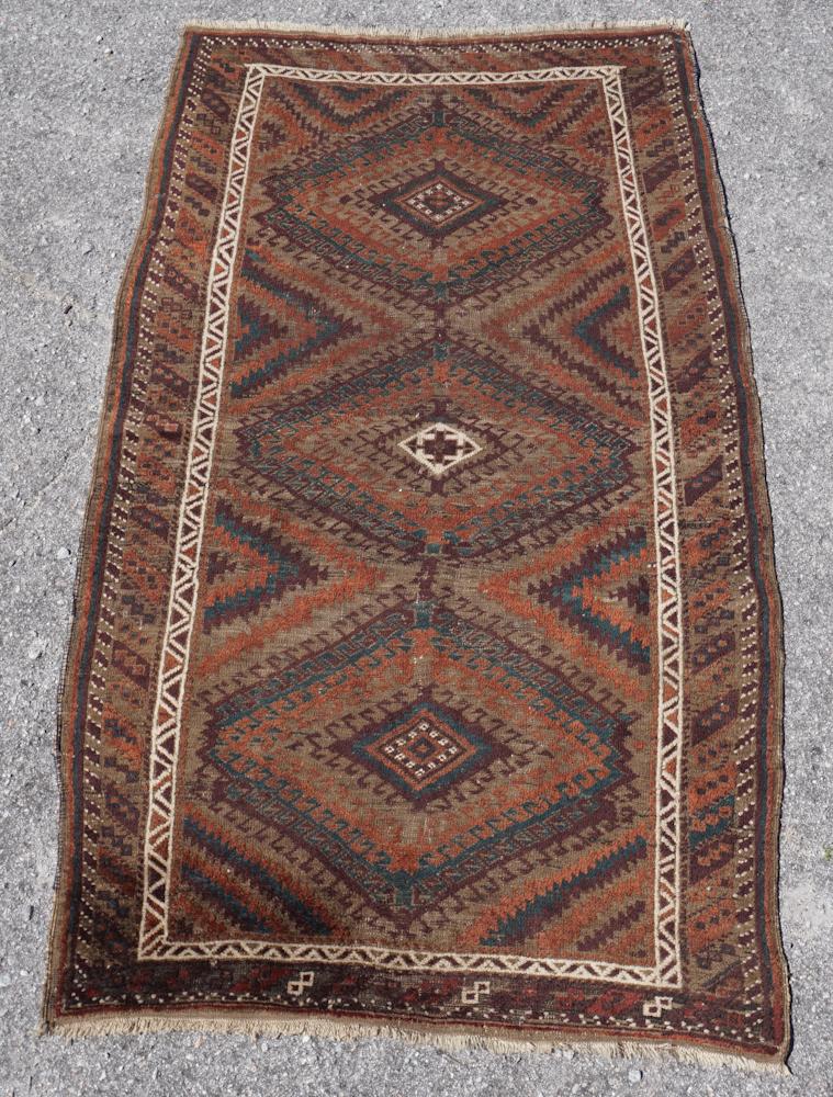 Vintage Persian Kurdish Carpet (1 of 3)