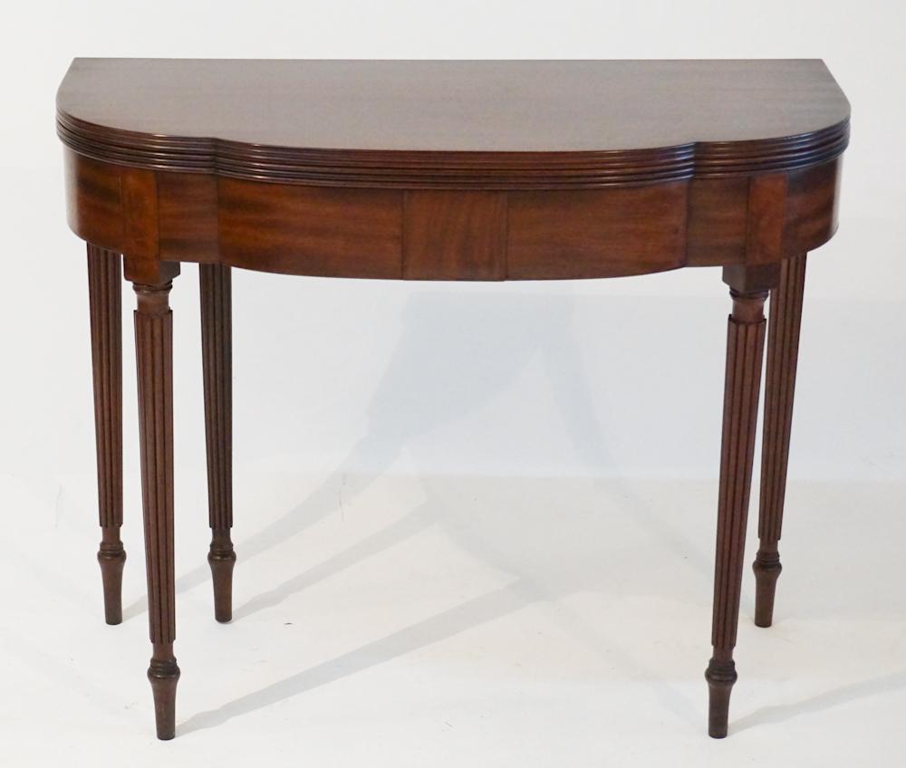 American Federal Carved Mahogany Games Table (1 of 4)