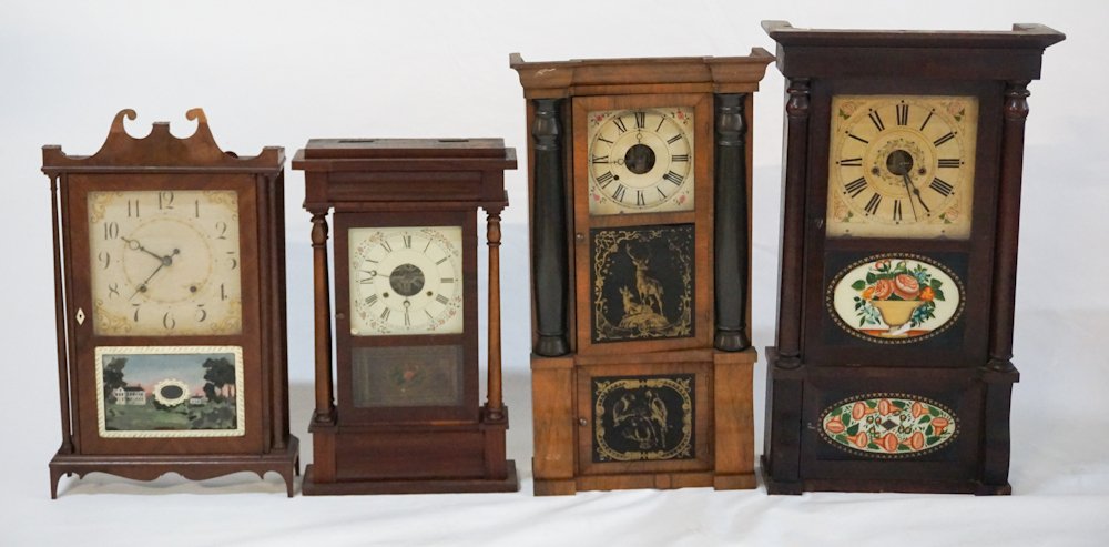 Collection Four Antique American Mantle Clocks (1 of 10)