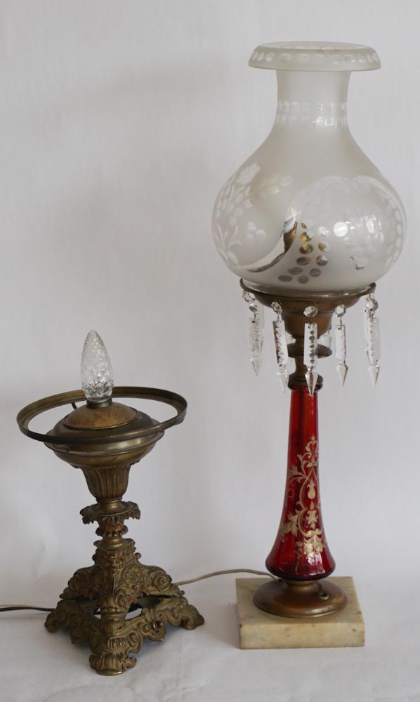 Two Antique American Classical Solar Lamps (1 of 3)