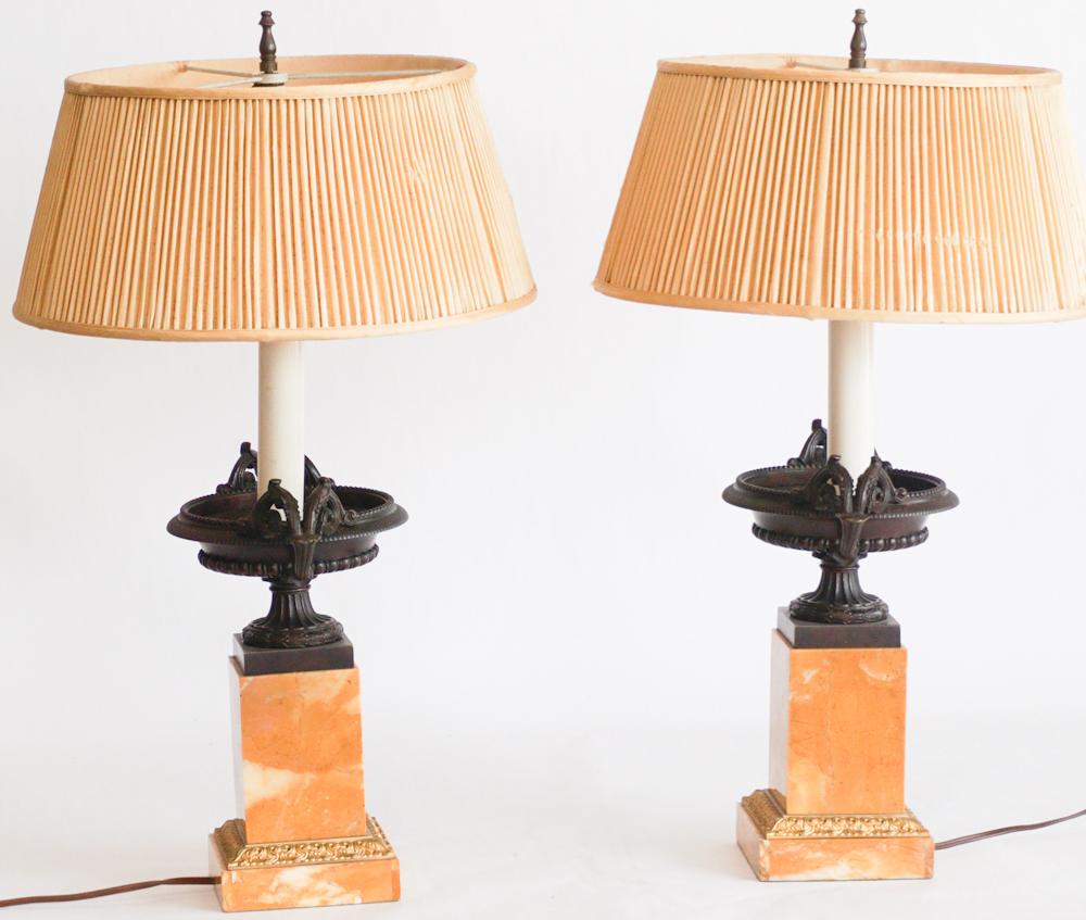 Pair Classical Style French Restoration Lamps (1 of 2)