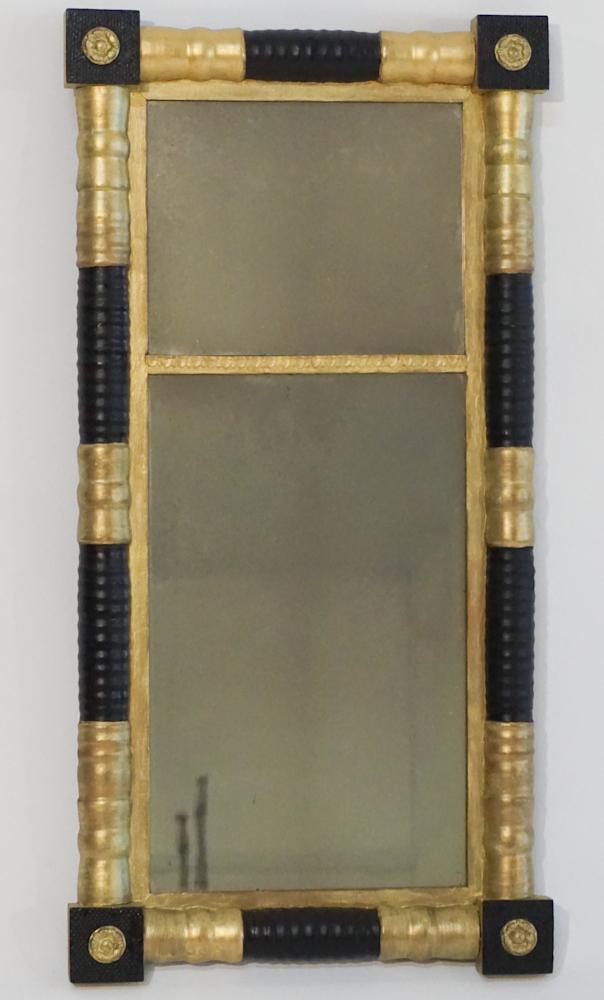 Classical Gilt & Ebonized Looking Glass (1 of 2)