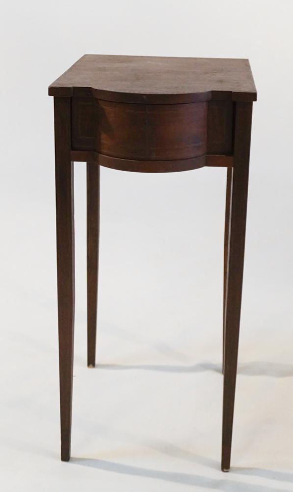 Federal Style Inlaid Mahogany One Drawer Table (1 of 3)