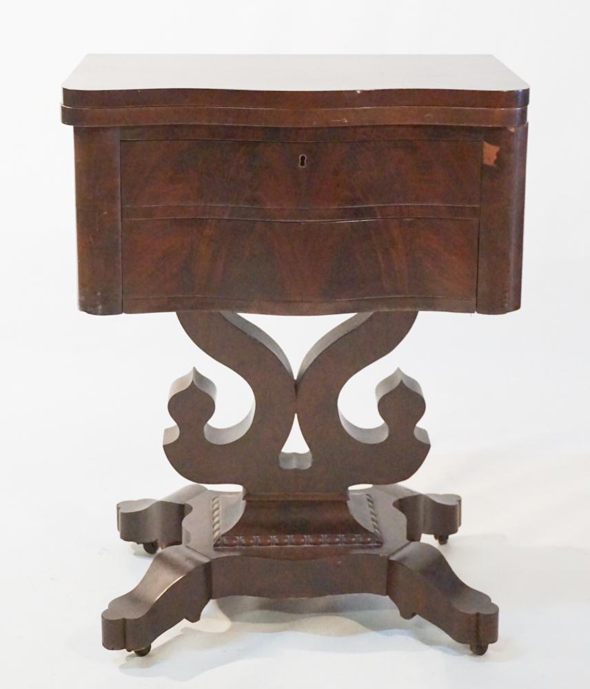 American Classical Mahogany Swivel Top Work Table (1 of 4)