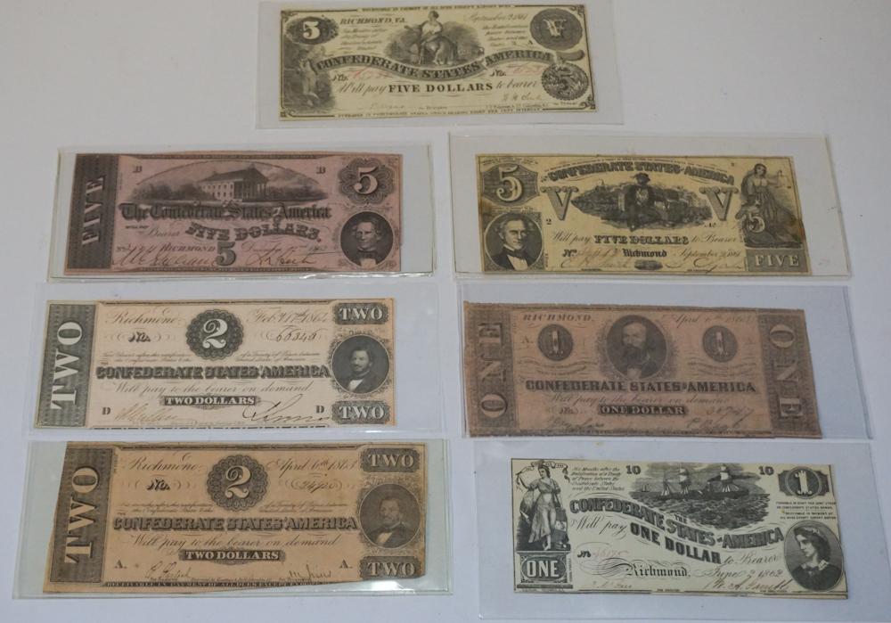 Collection Confederate Obsolete Currency (1 of 5)