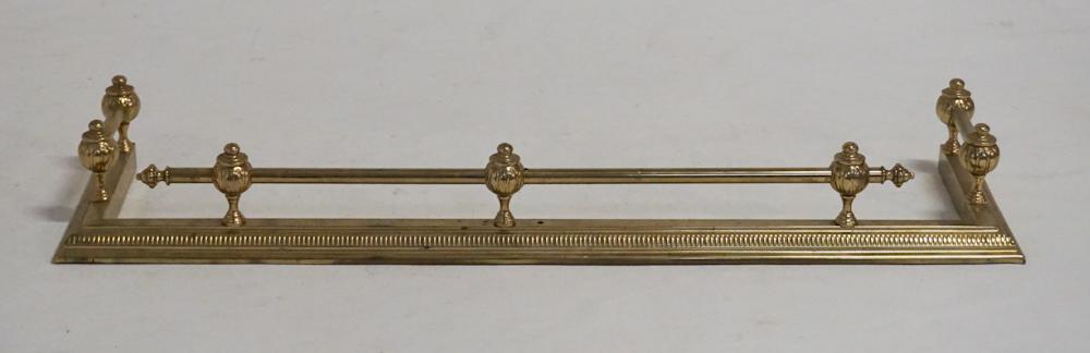 British Regency Style Brass Fire Fender (1 of 2)