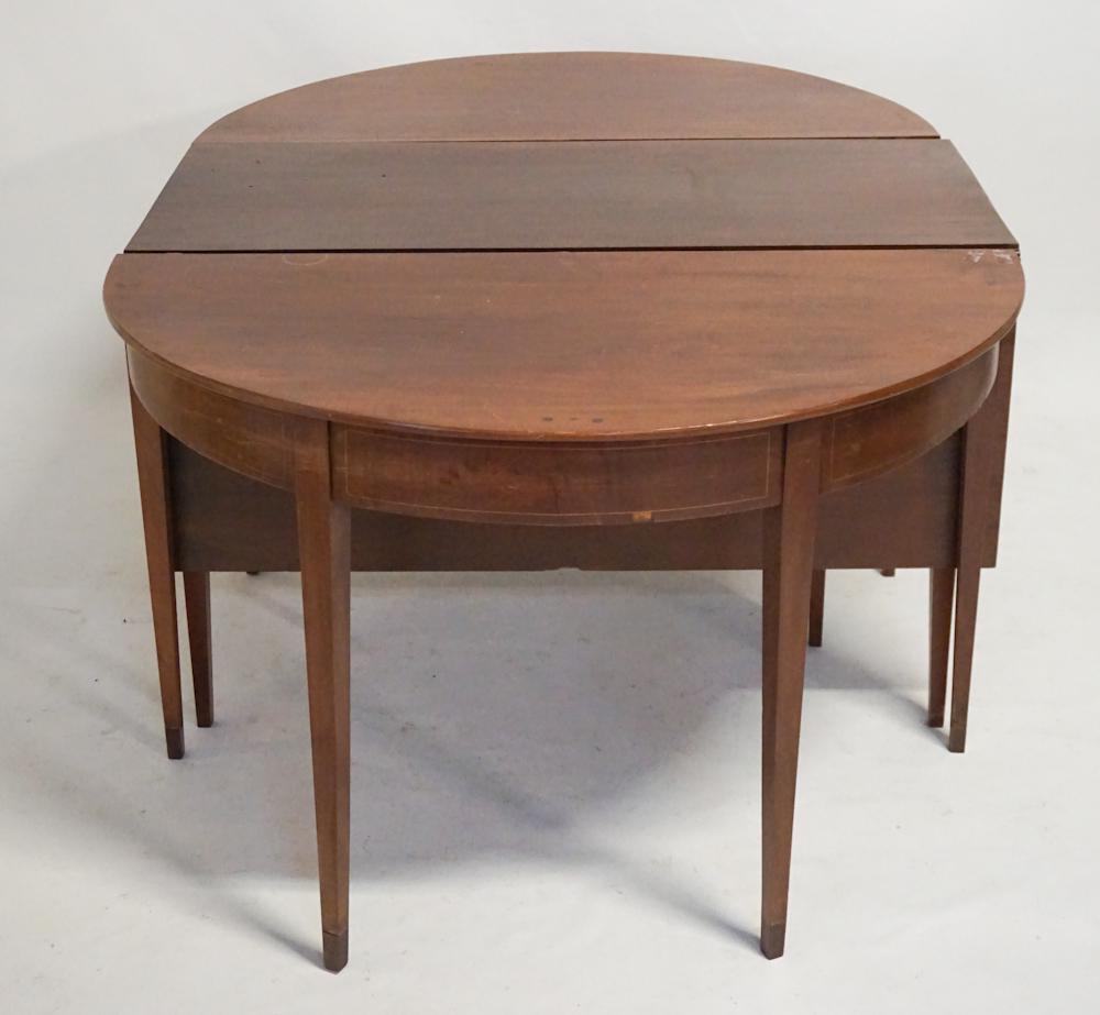 Federal Inlaid Mahogany Dining or Banquet Table (1 of 4)