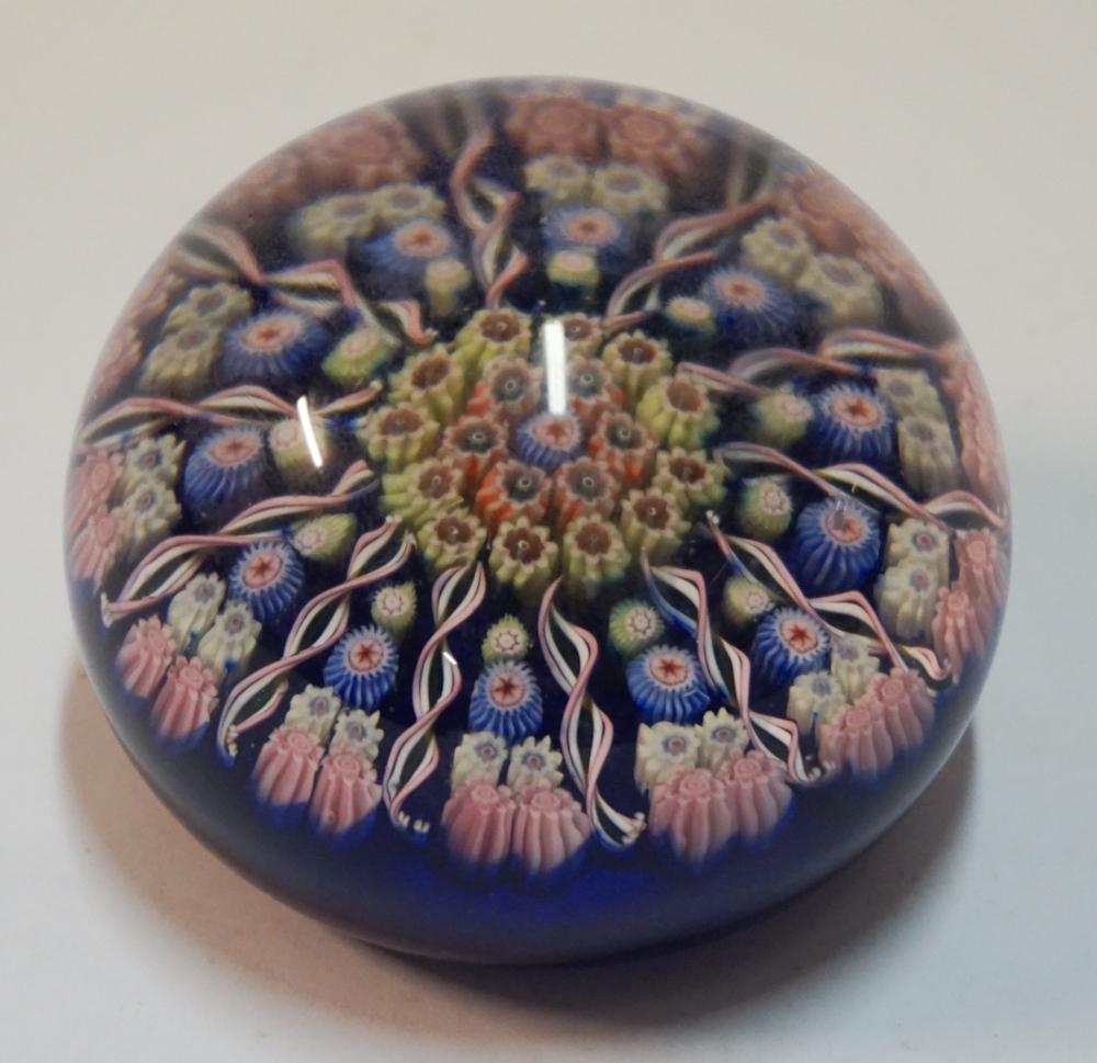 Nicely Crafted Antique Blown Glass Paperweights: Last quarter of the 19th century, Scottish. Well blown and nicely fashioned. Good overall condition having slight wear to foot consistent with age. W3" H2 1/4" Sold from the collection of a Columbia, 