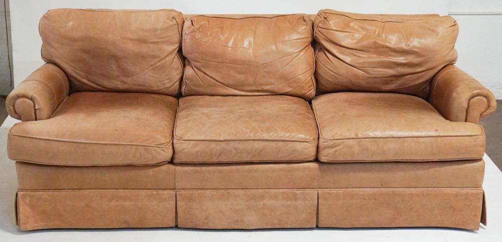 Handsome Deco Leather Sofa (1 of 1)