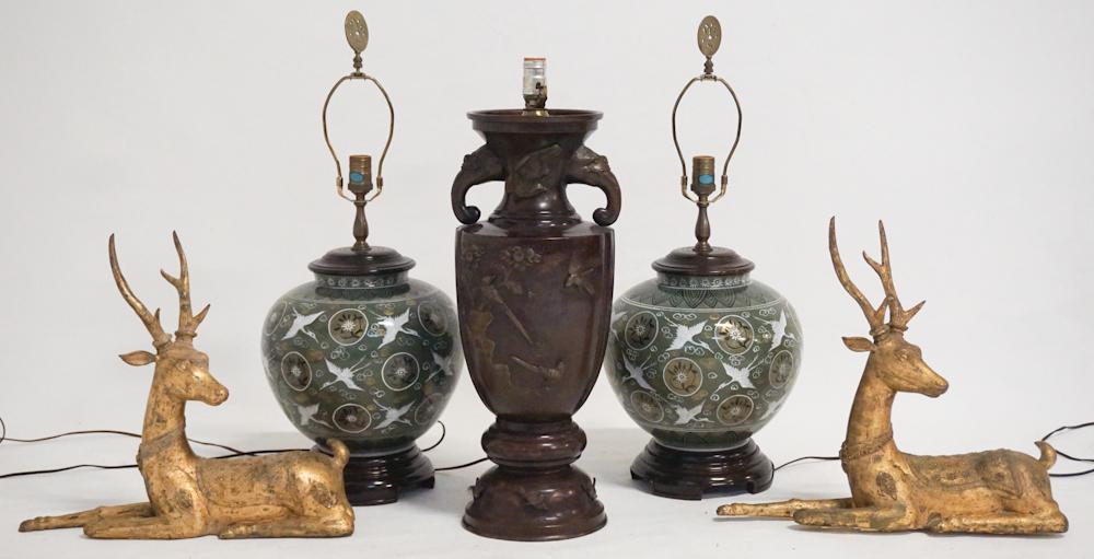 Collection Vintage Oriental Table Lamps (1 of 4)