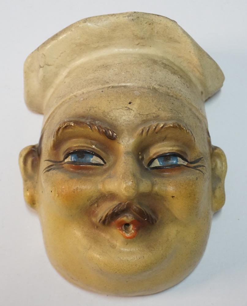 Antique Chalkware Painted String or Yarn Holder (1 of 1)