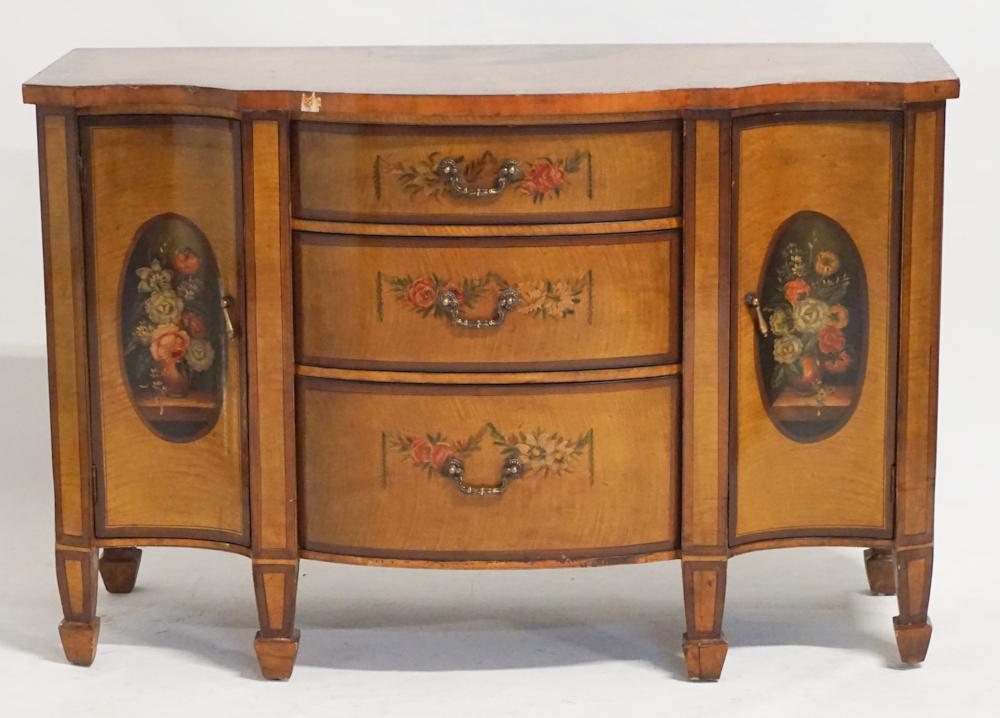 British Adams Style Satinwood Sideboard or Server (1 of 5)