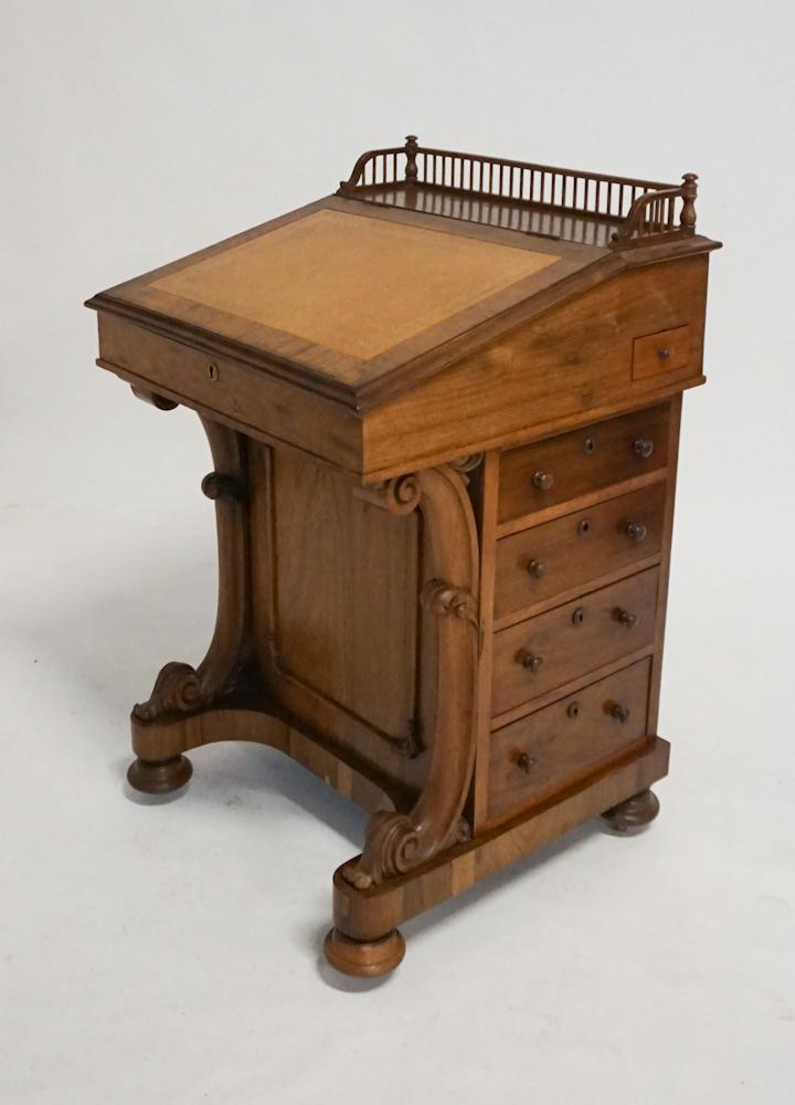 Elegant British Regency Rosewood Davenport Desk (1 of 3)