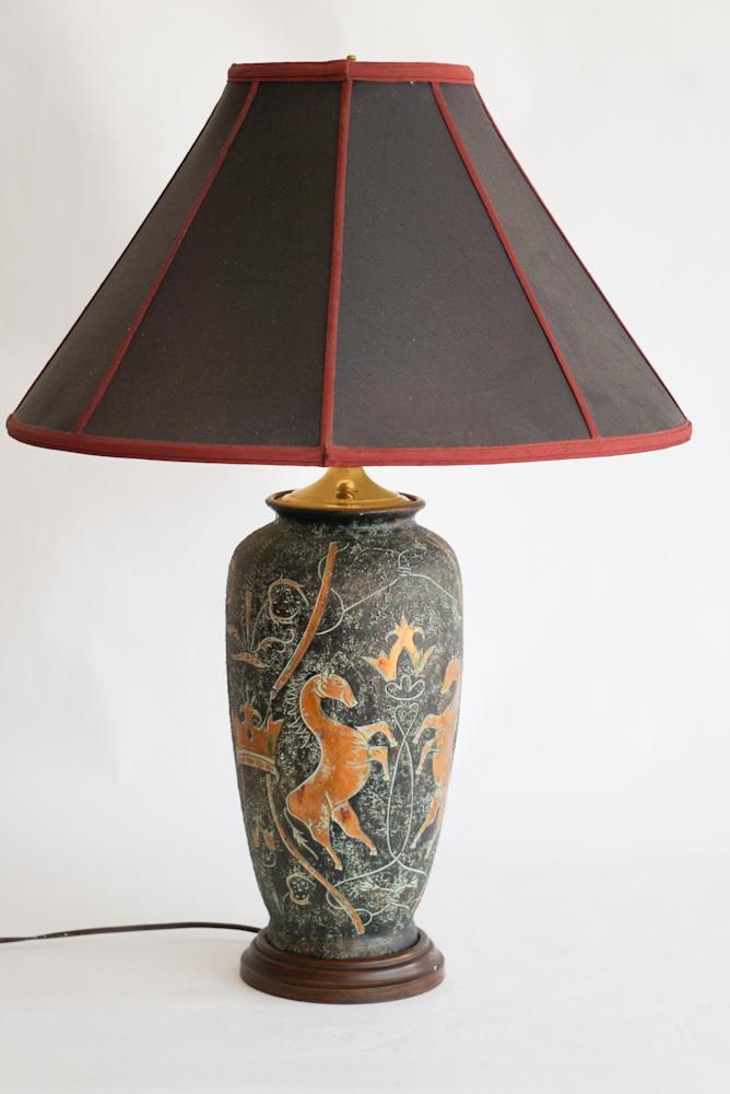Designer Deco Style Equine Themed Table Lamp (1 of 1)