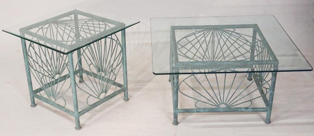 Two Designed Mid Century Style Metal Side Tables (1 of 3)