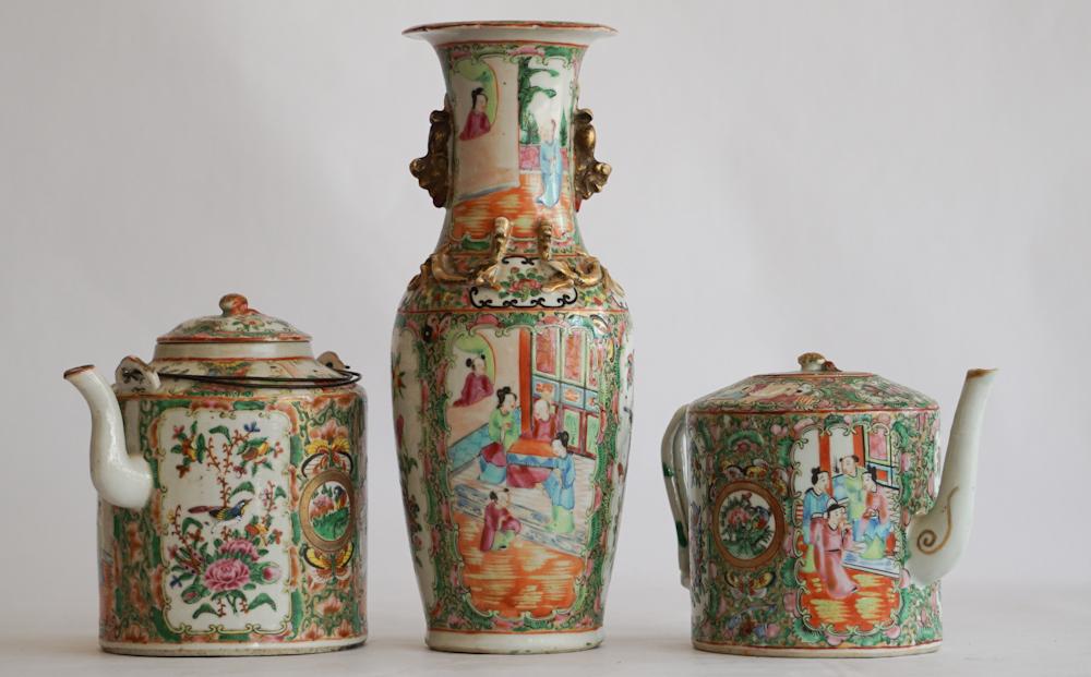 Chinese Export Rose Medallion Porcelain Articles (1 of 3)