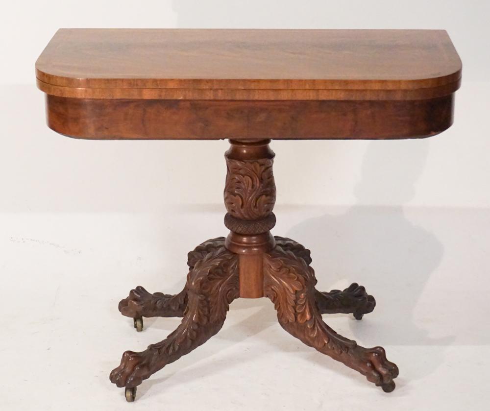 American Federal Inlaid Mahogany Games Table (1 of 8)