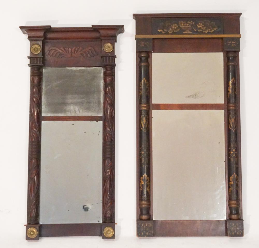 Two American Classical Mahogany Looking Glasses (1 of 2)