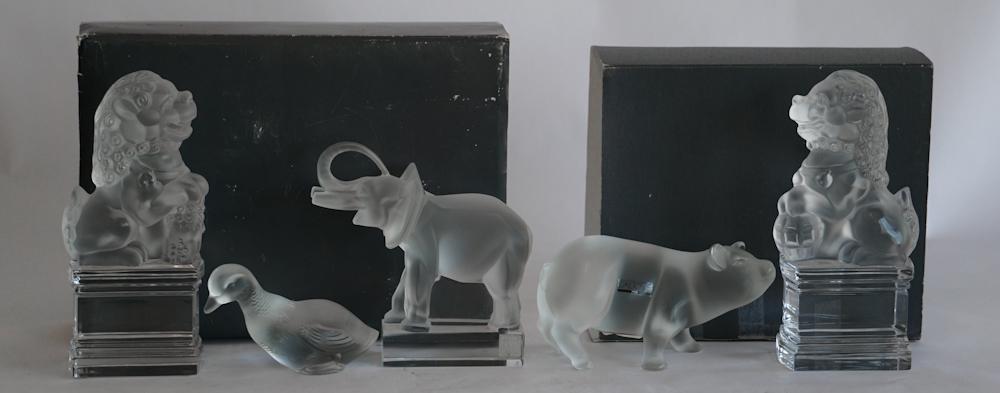 Collection Lalique Crystal Cabinet Articles (1 of 2)