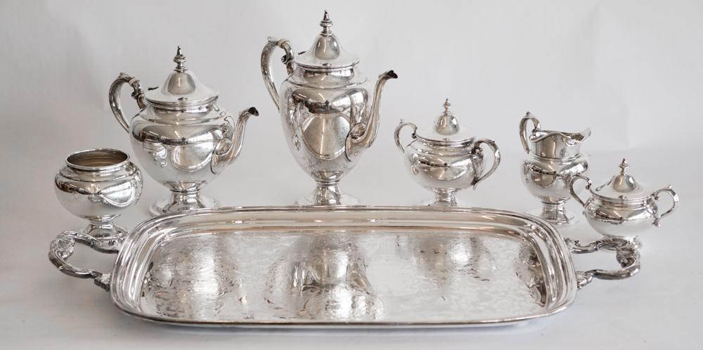 Gorham Sterling Silver Tea & Coffee Service (1 of 2)