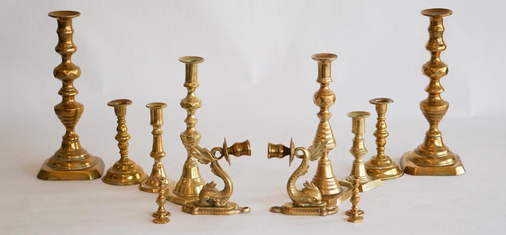 Collection Antique & Vintage English Candlesticks (1 of 1)
