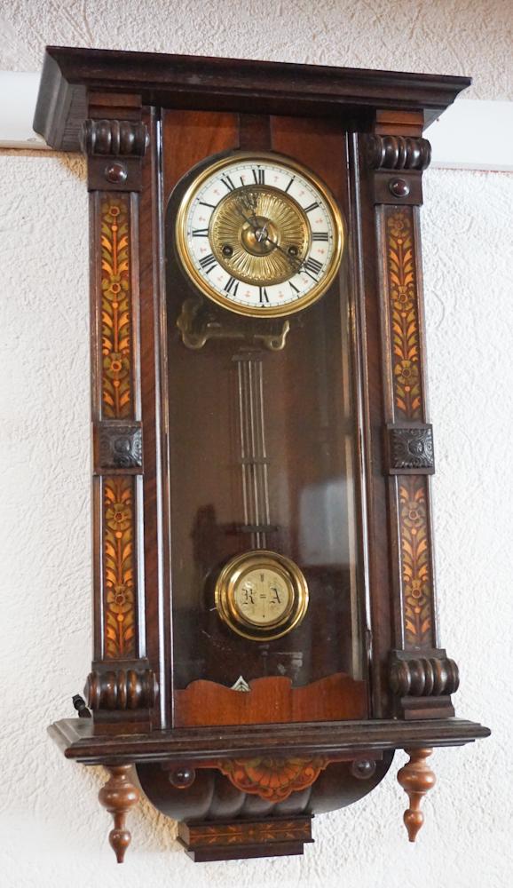 Handsome Antique Aesthetic Movement Wall Clock (1 of 3)