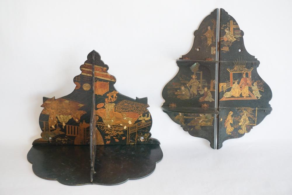 Antique Japanese Folding Wall Shelves (1 of 1)