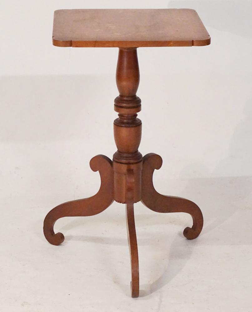 Federal Poplar Candle Stand or Side Table (1 of 2)