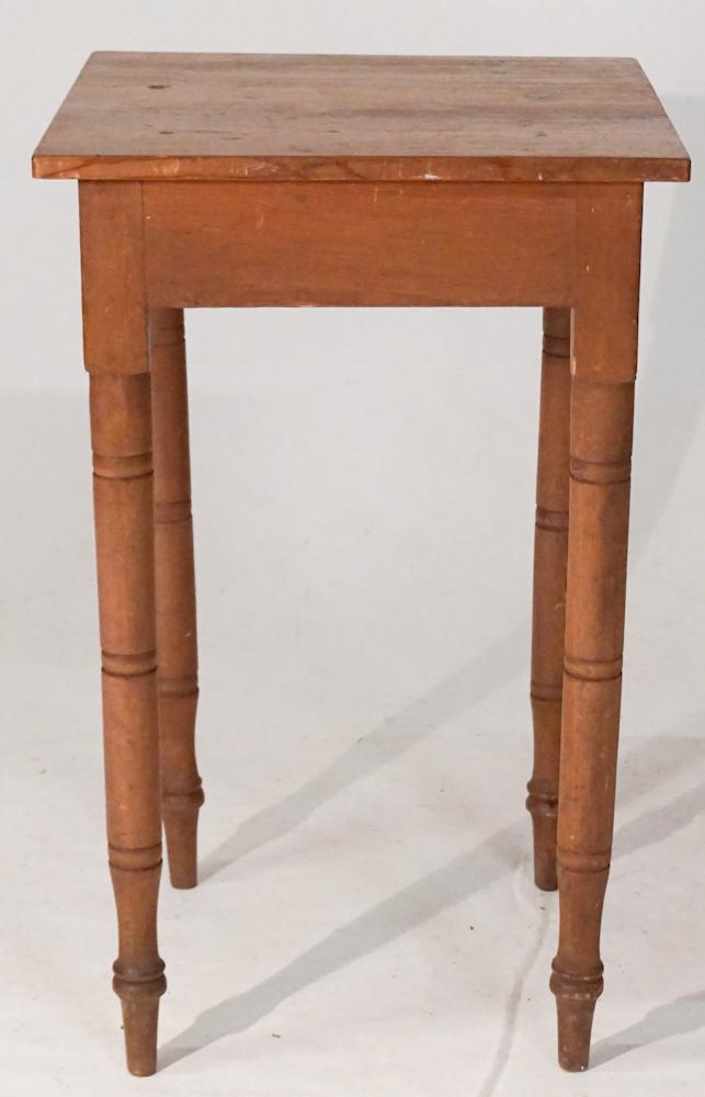 Country Federal Pine Side or Work Table (1 of 1)