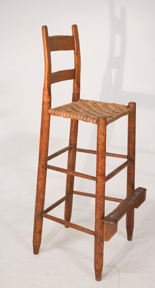 Backcountry Mixed Wood Ladder Back Barbers Chair (1 of 1)