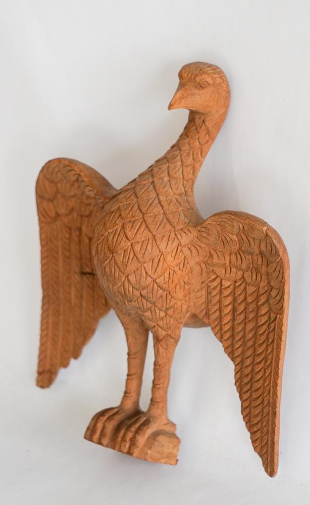 Antique Carved Folk Art Eagle Wall Piece (1 of 3)