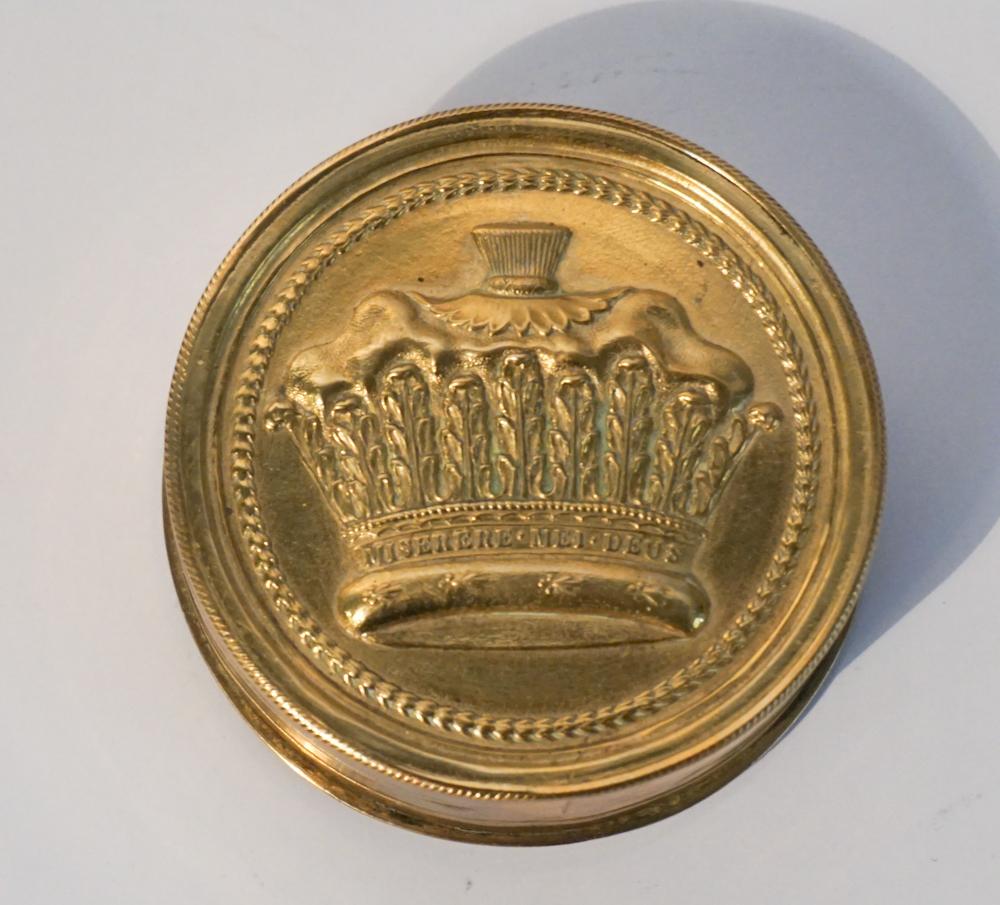 Antique British Regency Brass Box with Wax Seal (1 of 2)