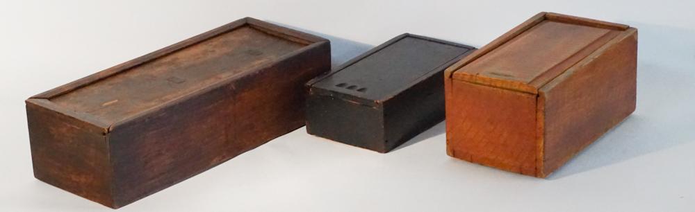 Three Antique American Painted Candle Boxes (1 of 2)