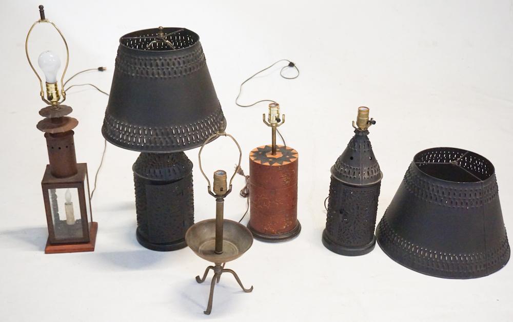 Collection Vintage Old World Style Table Lamps (1 of 1)