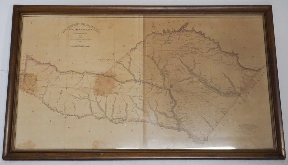 Original Mills Atlas Map of Orangeburg District SC (1 of 3)