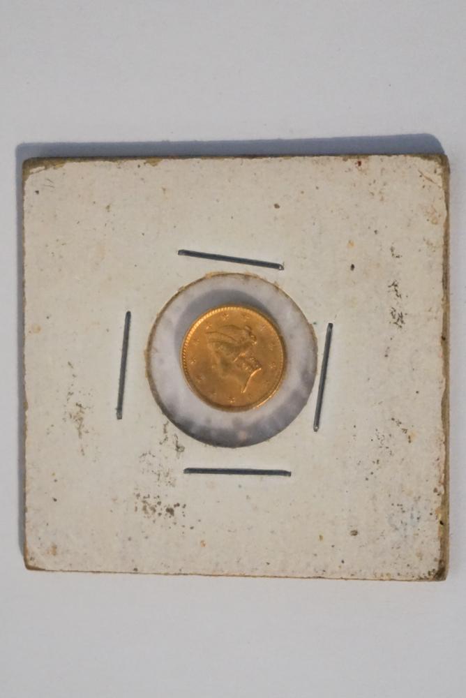 1853 Liberty Head Gold Dollar Coin (1 of 2)